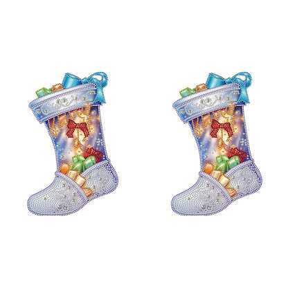 Christmas Socks - Special Shaped Drill Diamond Painting 30*30CM