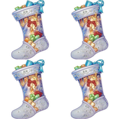 Christmas Socks - Special Shaped Drill Diamond Painting 30*30CM