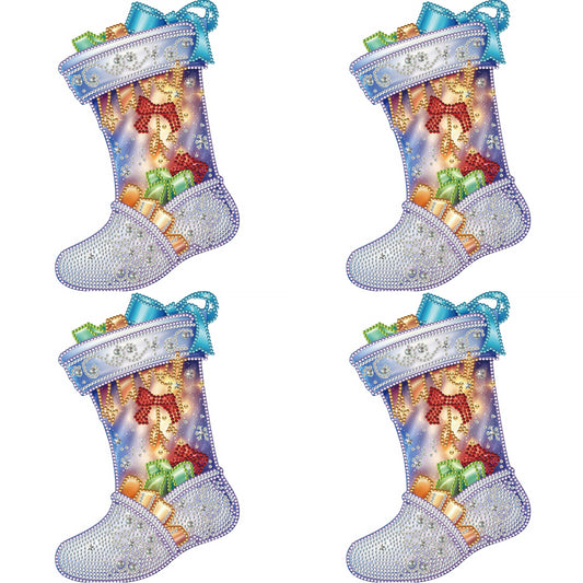 Christmas Socks - Special Shaped Drill Diamond Painting 30*30CM