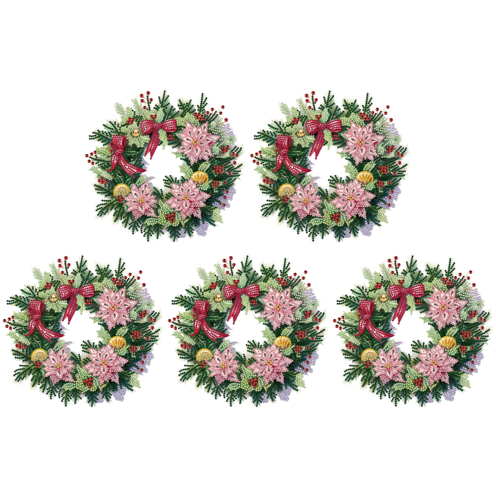 Christmas Wreath - Special Shaped Drill Diamond Painting 30*30CM