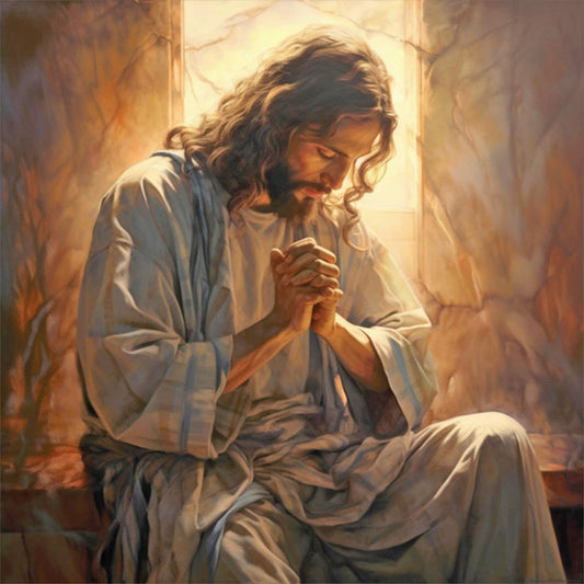 Man Praying - Full Round Drill Diamond Painting 30*30CM