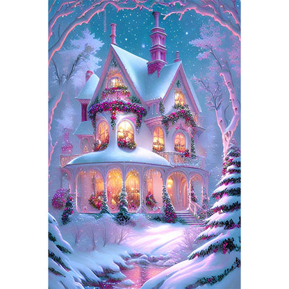 Snow Castle - Full Round Drill Diamond Painting 40*60CM