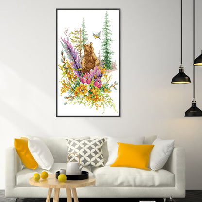 The Spirit Of The Spring Forest - 14CT Counted Cross Stitch 22*34CM(Joy Sunday)