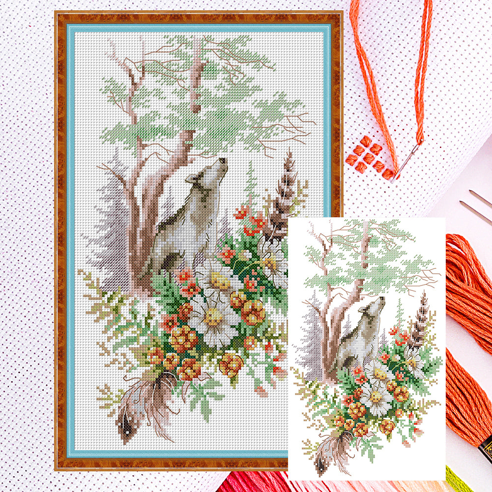 Summer Forest Elf - 14CT Counted Cross Stitch 21*34CM(Joy Sunday)