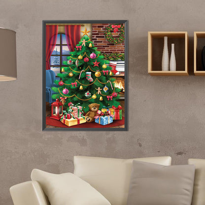 Christmas Tree - Full Round Drill Diamond Painting 30*40CM