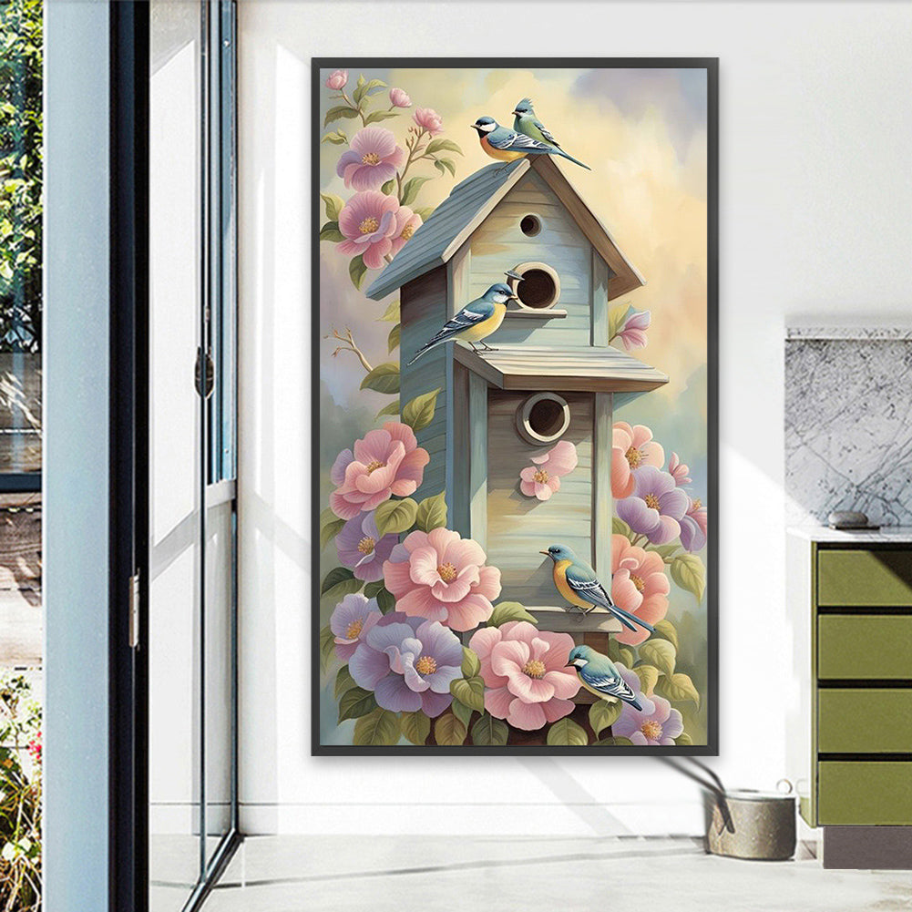 Bird House - Full Square Drill Diamond Painting 40*70CM