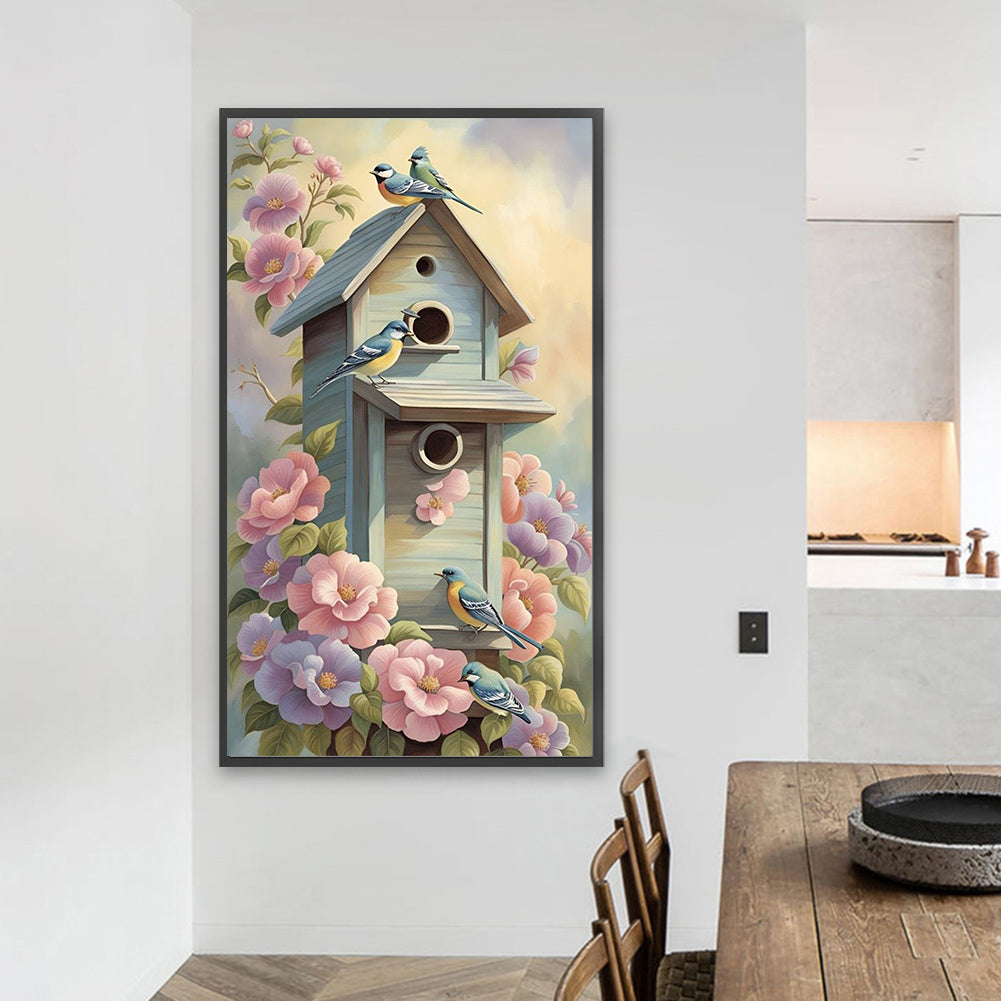 Bird House - Full Square Drill Diamond Painting 40*70CM