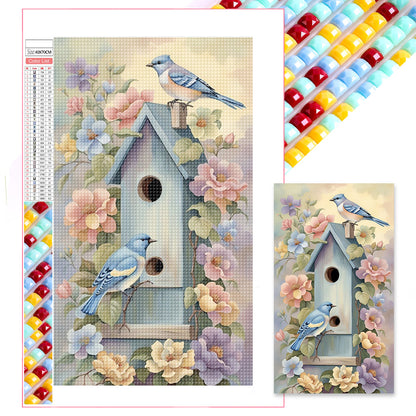 Bird House - Full Square Drill Diamond Painting 40*70CM