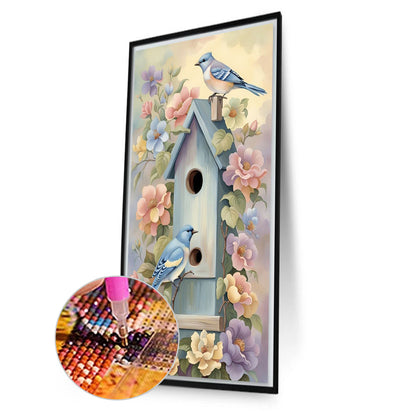 Bird House - Full Square Drill Diamond Painting 40*70CM