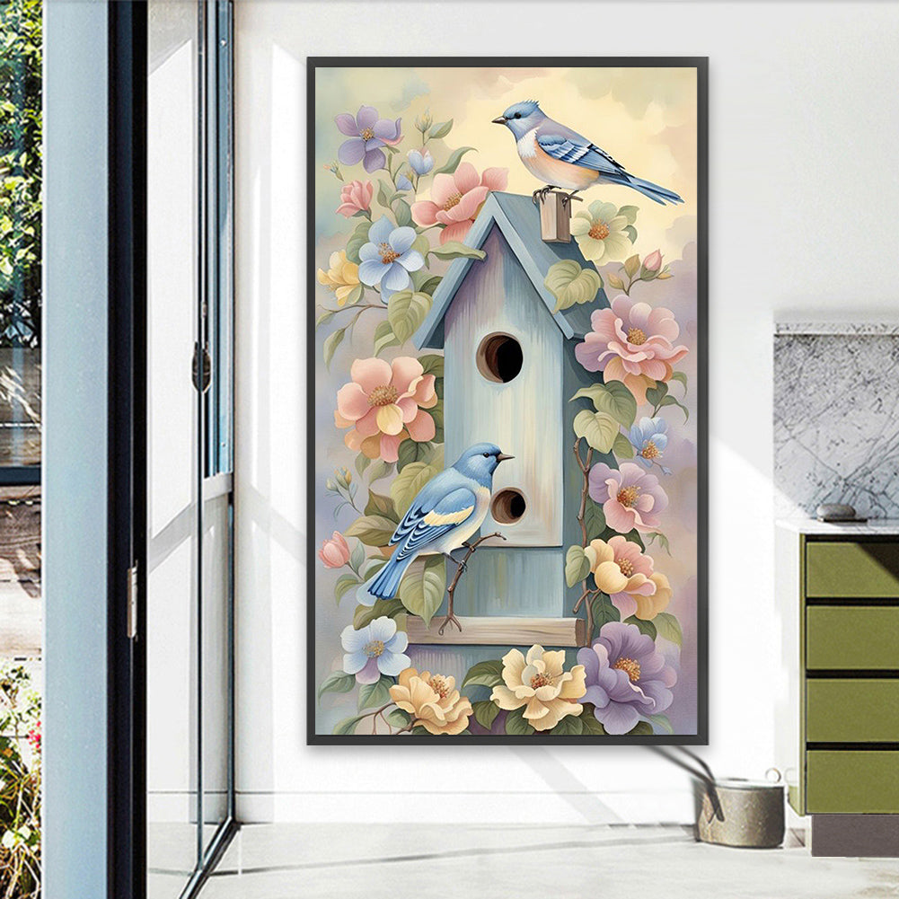 Bird House - Full Square Drill Diamond Painting 40*70CM