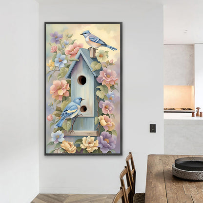 Bird House - Full Square Drill Diamond Painting 40*70CM