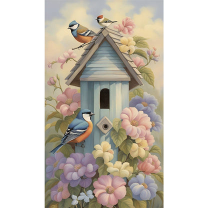 Bird House - Full Square Drill Diamond Painting 40*70CM