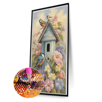 Bird House - Full Square Drill Diamond Painting 40*70CM