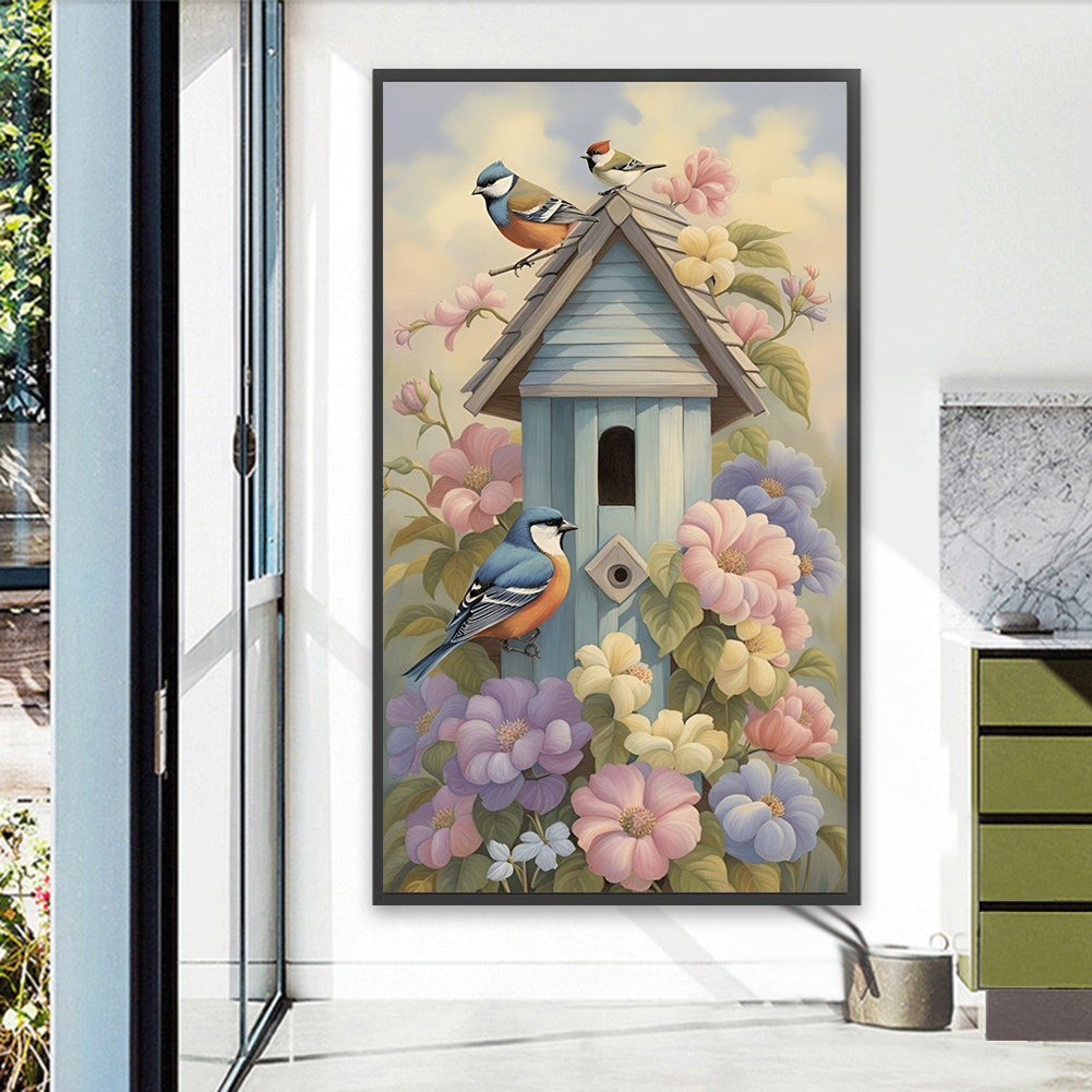 Bird House - Full Square Drill Diamond Painting 40*70CM