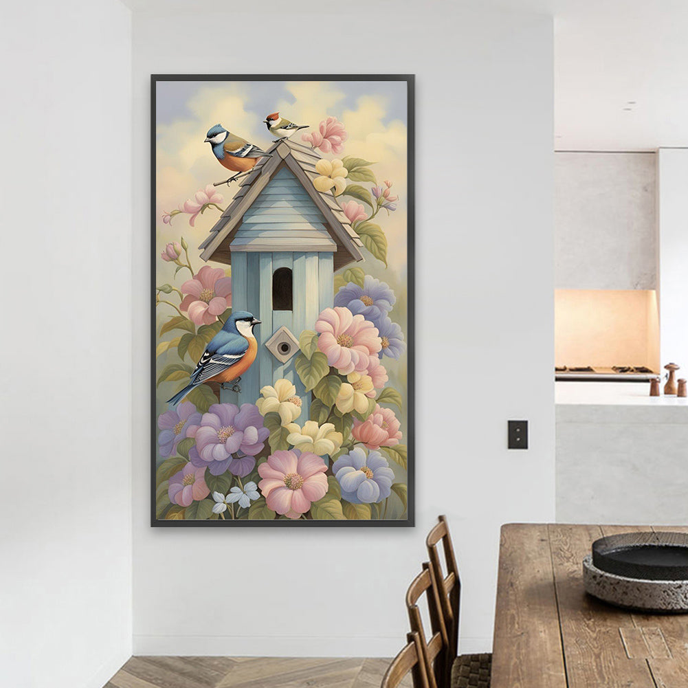 Bird House - Full Square Drill Diamond Painting 40*70CM