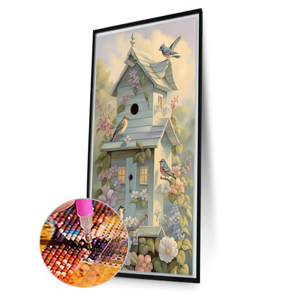 Bird House - Full Square Drill Diamond Painting 40*70CM