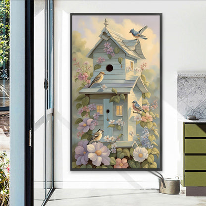 Bird House - Full Square Drill Diamond Painting 40*70CM