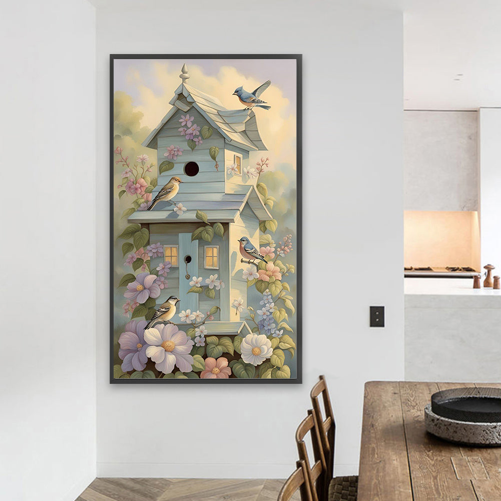 Bird House - Full Square Drill Diamond Painting 40*70CM