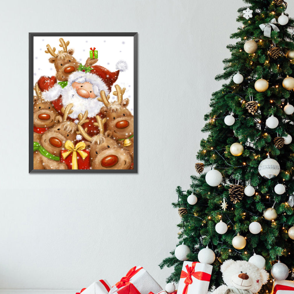 Santa Claus - Full Round Drill Diamond Painting 30*40CM