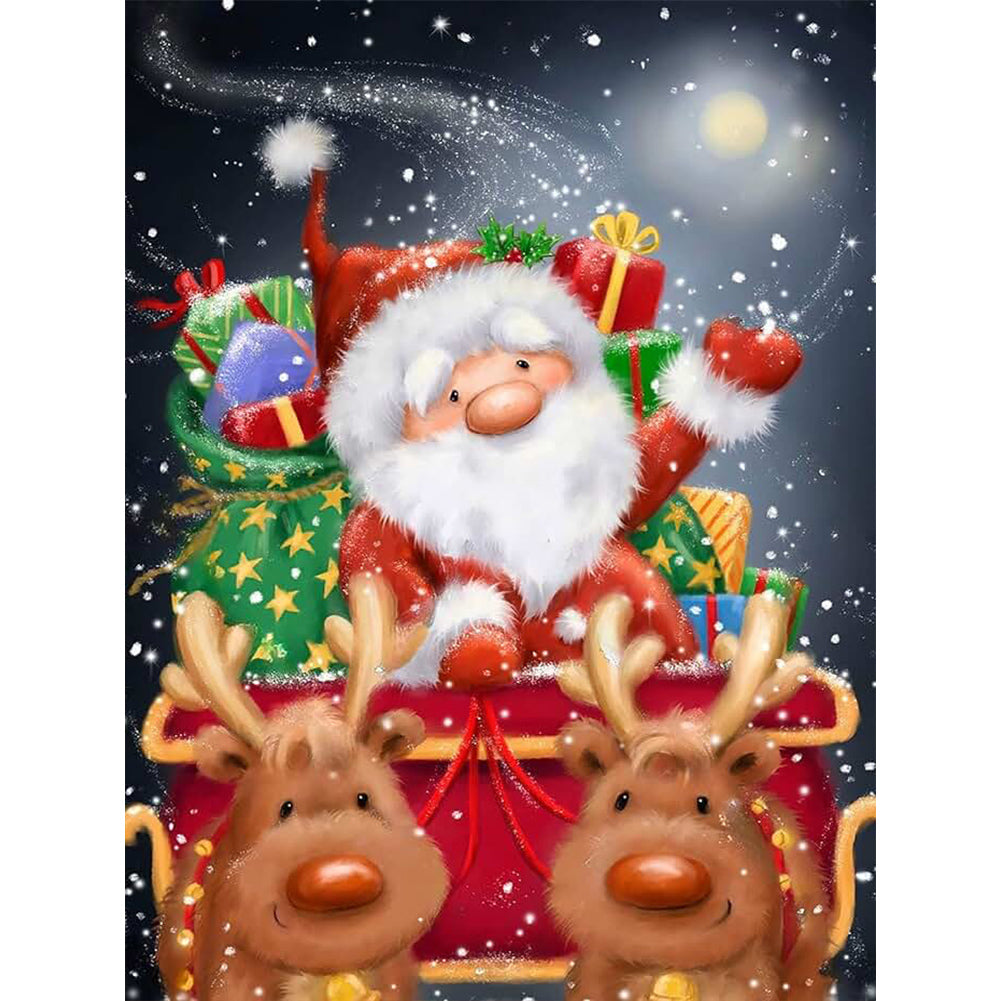 Santa Claus - Full Round Drill Diamond Painting 30*40CM