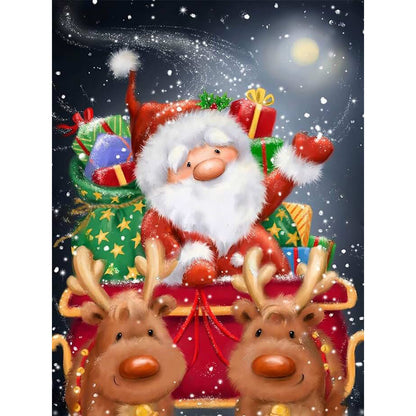 Santa Claus - Full Round Drill Diamond Painting 30*40CM