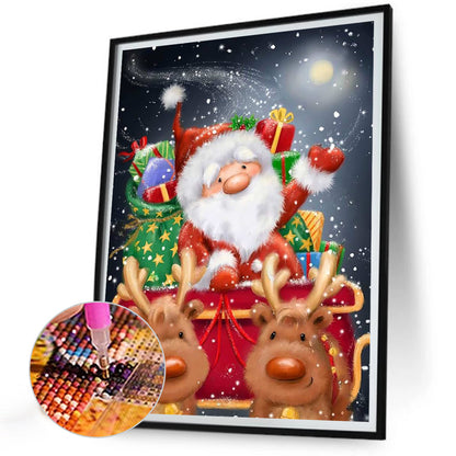 Santa Claus - Full Round Drill Diamond Painting 30*40CM