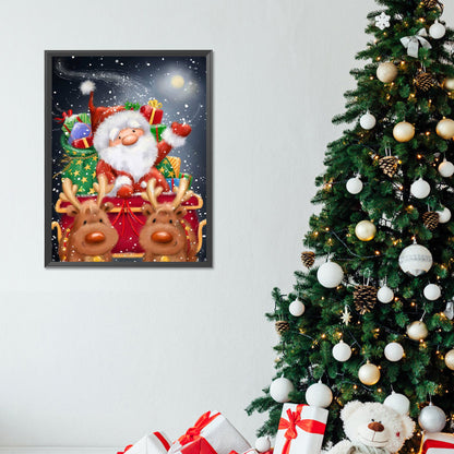 Santa Claus - Full Round Drill Diamond Painting 30*40CM