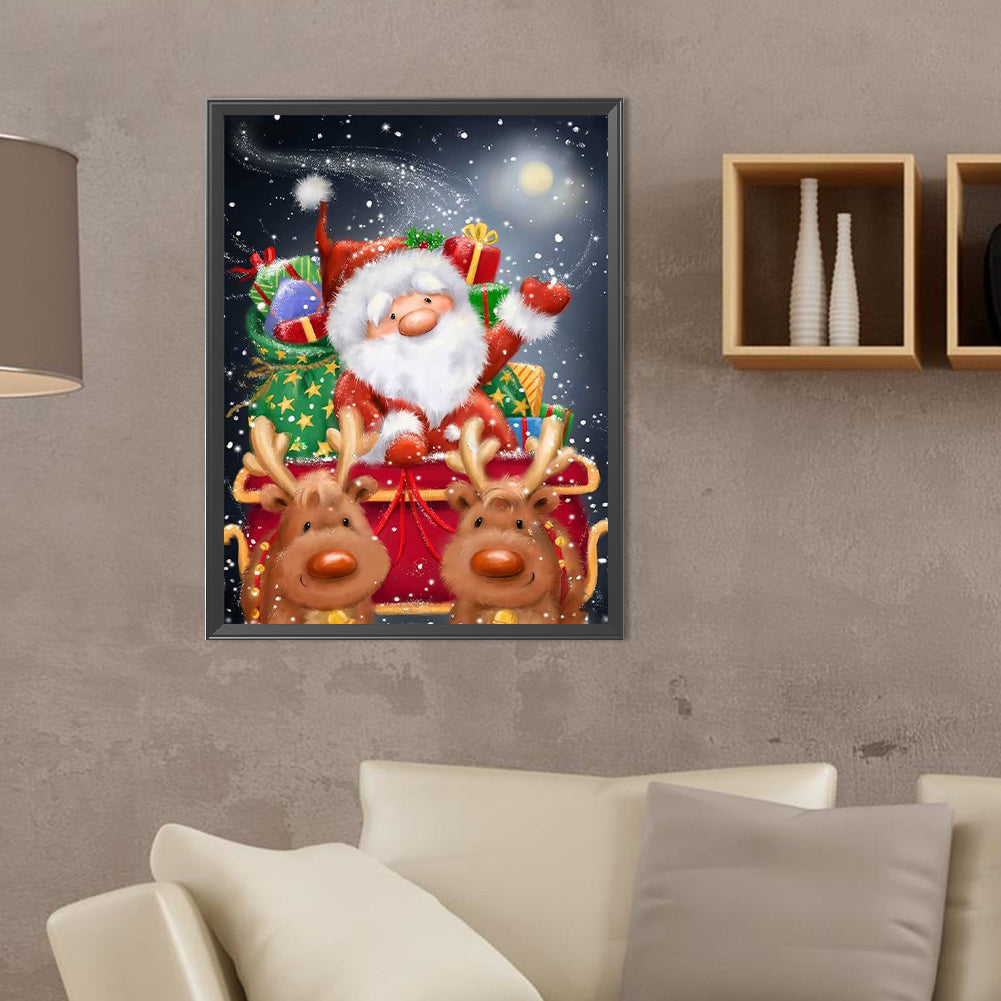 Santa Claus - Full Round Drill Diamond Painting 30*40CM