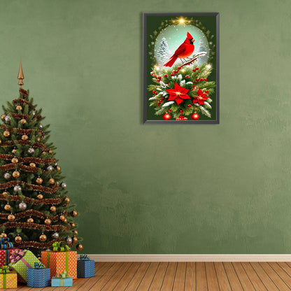Cardinal On Branch - Full Round Drill Diamond Painting 40*60CM