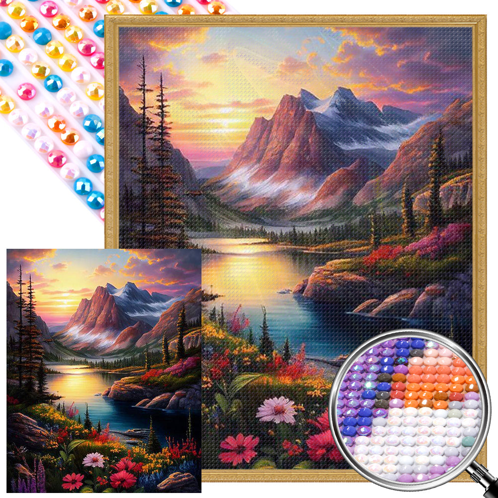 Vast Landscape - Full Round AB Drill Diamond Painting 40*50CM