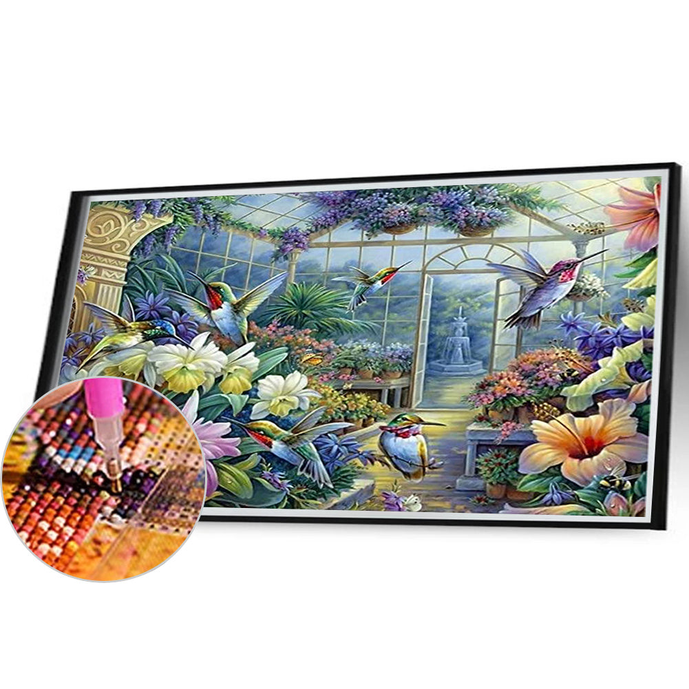 Glass Garden - Full Round AB Drill Diamond Painting 55*40CM