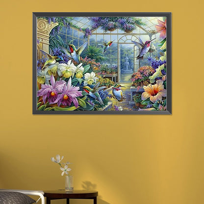 Glass Garden - Full Round AB Drill Diamond Painting 55*40CM