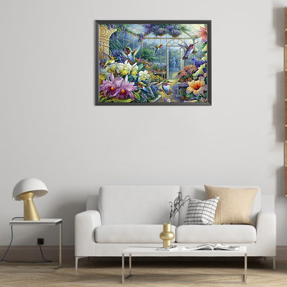 Glass Garden - Full Round AB Drill Diamond Painting 55*40CM