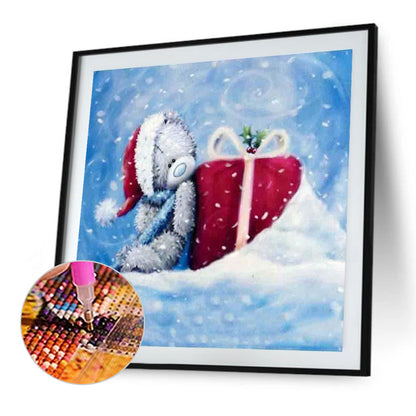 Gift Bear - Full Square Drill Diamond Painting 40*40CM