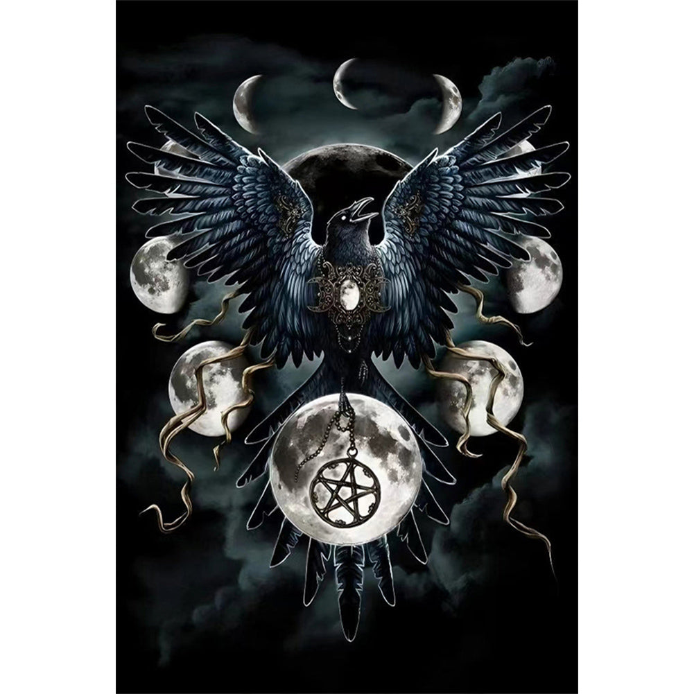 Mysterious Black Crow - Full Round AB Drill Diamond Painting 40*60CM