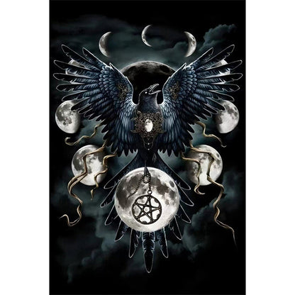 Mysterious Black Crow - Full Round AB Drill Diamond Painting 40*60CM