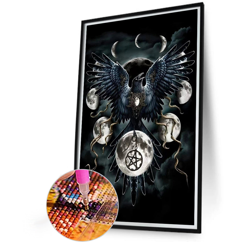 Mysterious Black Crow - Full Round AB Drill Diamond Painting 40*60CM