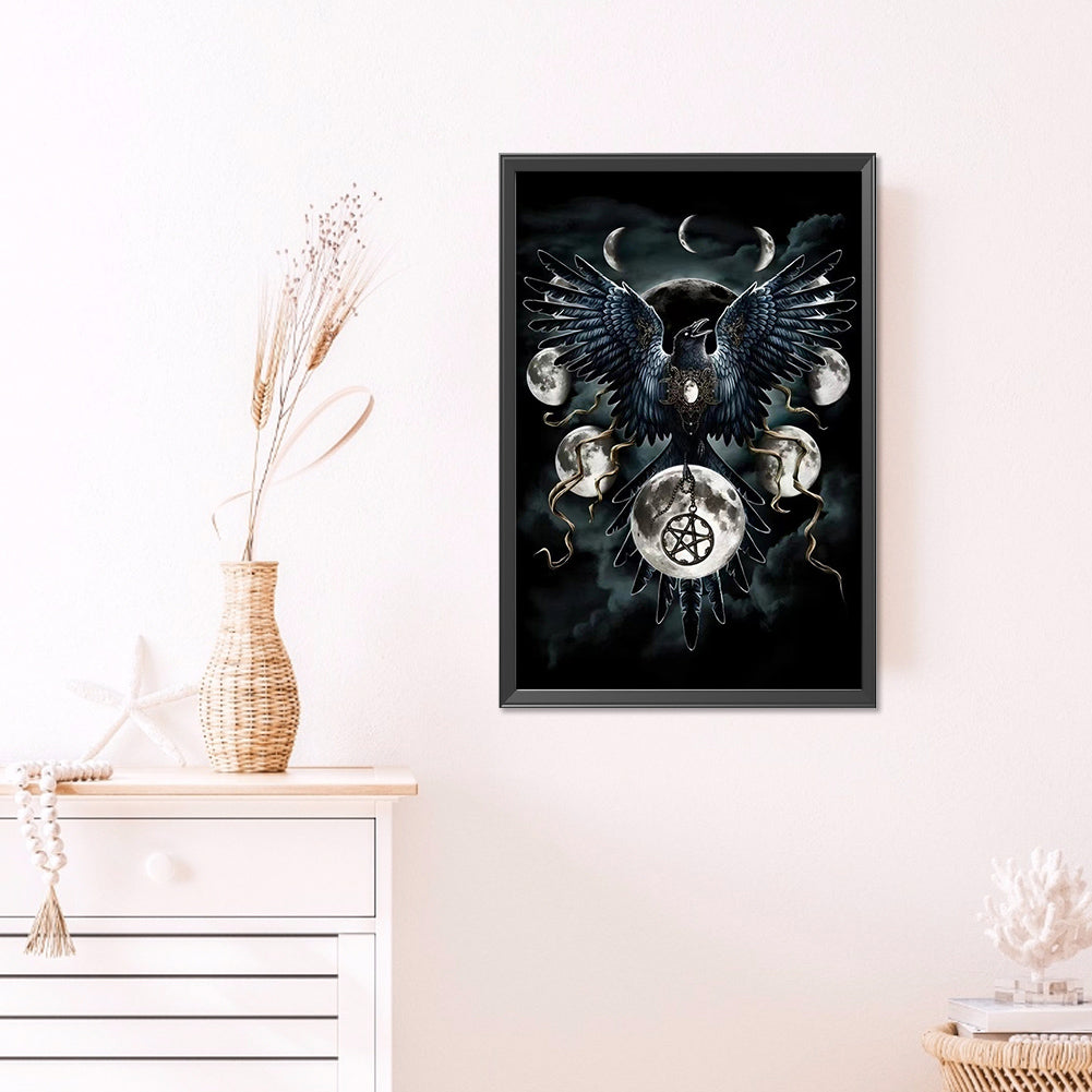 Mysterious Black Crow - Full Round AB Drill Diamond Painting 40*60CM