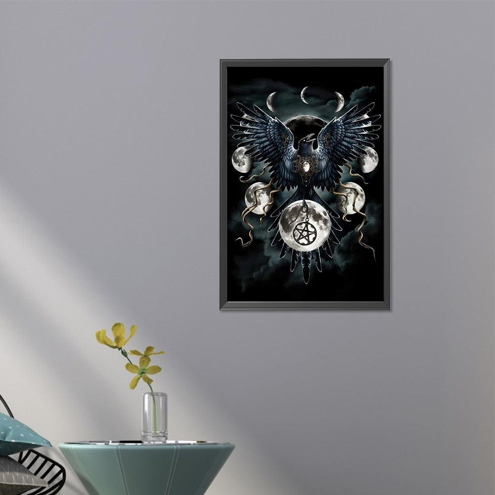 Mysterious Black Crow - Full Round AB Drill Diamond Painting 40*60CM