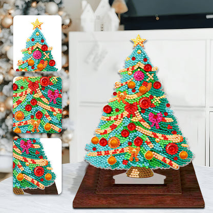 Wooden Diamond Painting Desktop Ornaments for Xmas Table Office Home Decor (02)