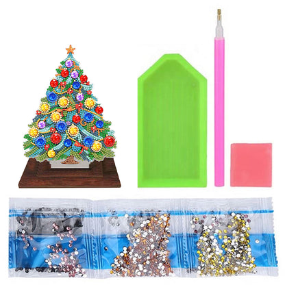 Wooden Diamond Painting Desktop Ornaments for Xmas Table Office Home Decor (04)