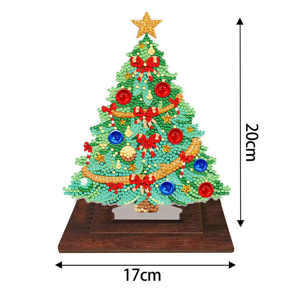 Wooden Diamond Painting Desktop Ornaments for Xmas Table Office Home Decor (05)