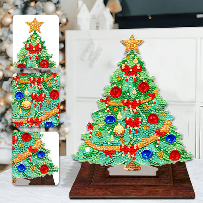 Wooden Diamond Painting Desktop Ornaments for Xmas Table Office Home Decor (05)