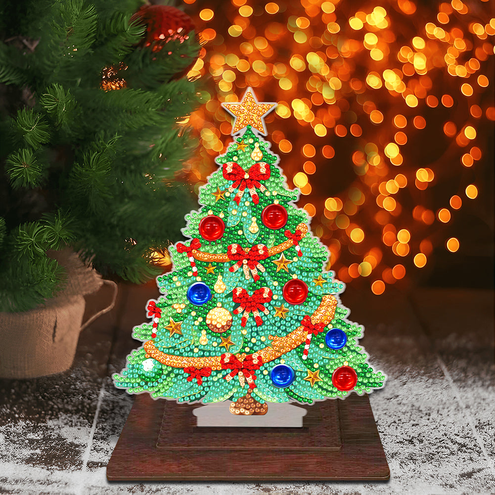 Wooden Diamond Painting Desktop Ornaments for Xmas Table Office Home Decor (05)