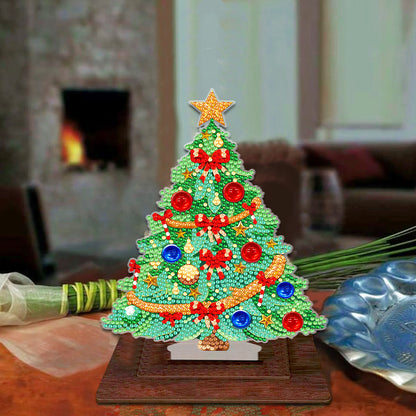 Wooden Diamond Painting Desktop Ornaments for Xmas Table Office Home Decor (05)