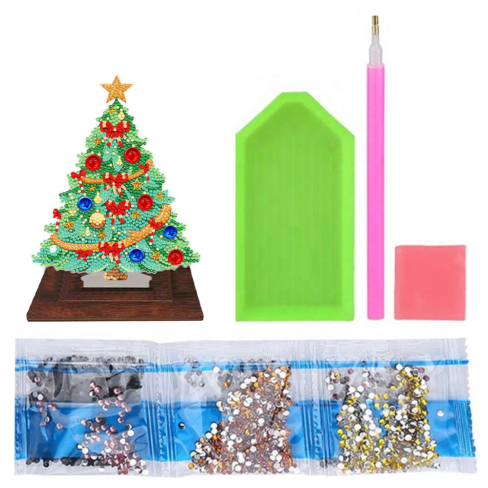 Wooden Diamond Painting Desktop Ornaments for Xmas Table Office Home Decor (05)