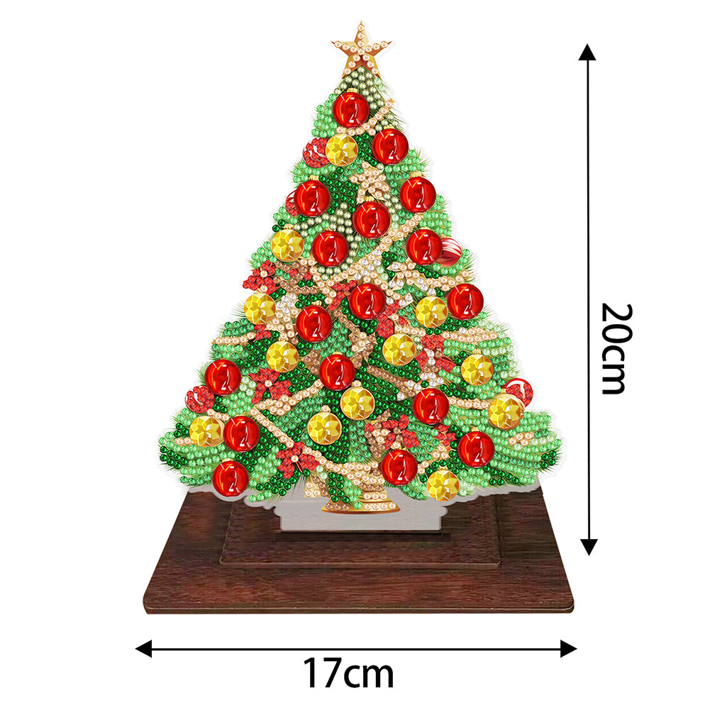 Wooden Diamond Painting Desktop Ornaments for Xmas Table Office Home Decor (06)