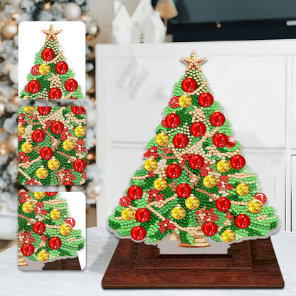 Wooden Diamond Painting Desktop Ornaments for Xmas Table Office Home Decor (06)