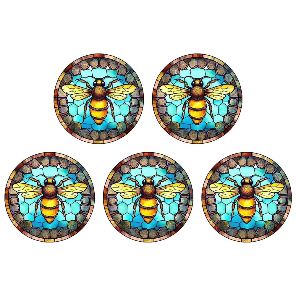 Glass Painting-Bee - 18CT Counted Cross Stitch 20*20CM