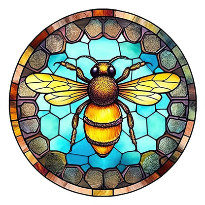 Glass Painting-Bee - 18CT Counted Cross Stitch 20*20CM